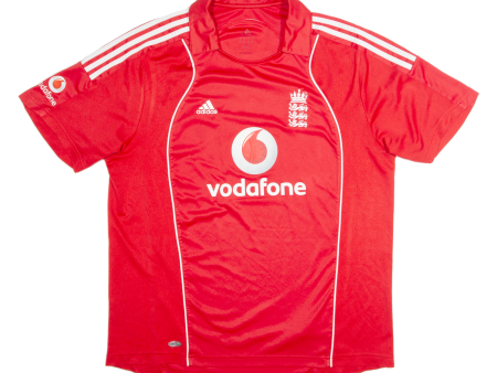 ADIDAS England Cricket Mens Jersey Red Collared XL Online Sale