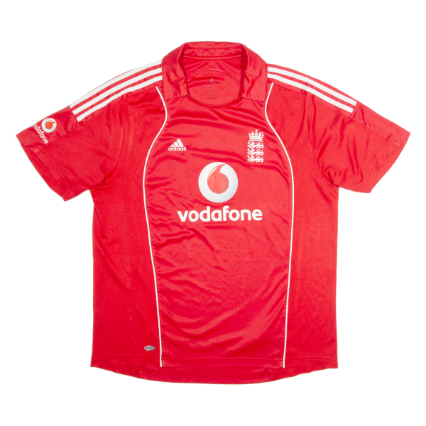 ADIDAS England Cricket Mens Jersey Red Collared XL Online Sale