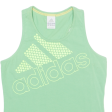 ADIDAS Girls Vest Green Sleeveless 14Y For Discount