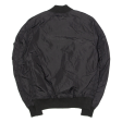 ALPHA INDUSTRIES Mens Bomber Jacket Black Nylon S Online now