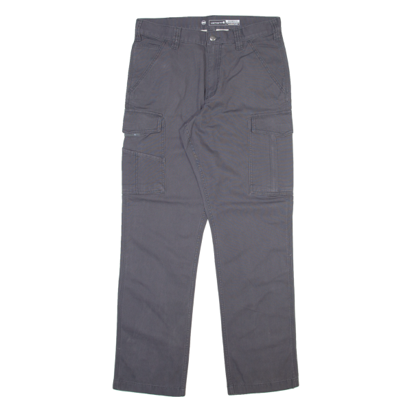 CARHARTT Cargo Mens Trousers Grey Relaxed Straight W32 L32 For Discount