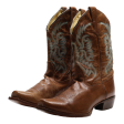 ARIAT Cowboy Boots Brown Leather Mens UK 7 Fashion