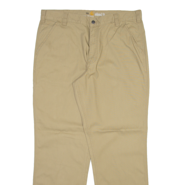 CARHARTT Mens Trousers Beige Relaxed Straight W38 L32 on Sale