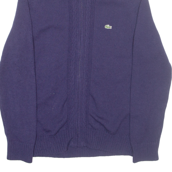 LACOSTE Mens Jumper Blue Tight Knit XS Online