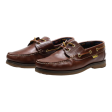 BIG TRAMP Boat Shoes Brown Leather Mens UK 7.5 Online Sale