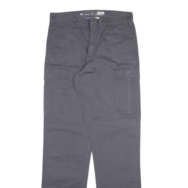 CARHARTT Cargo Mens Trousers Grey Relaxed Straight W33 L36 For Cheap