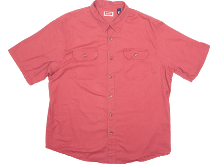 WRANGLER Mens Plain Shirt Red XL For Discount