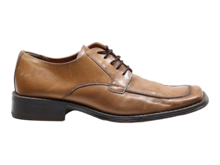 BATA Derby Shoes Brown Leather Mens UK 8 Online Hot Sale