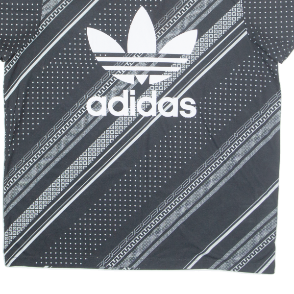 ADIDAS Womens T-Shirt Black UK 16 Discount