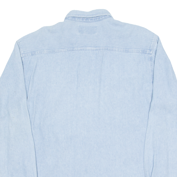 LEVI S Mens Denim Shirt Blue Long Sleeve M on Sale