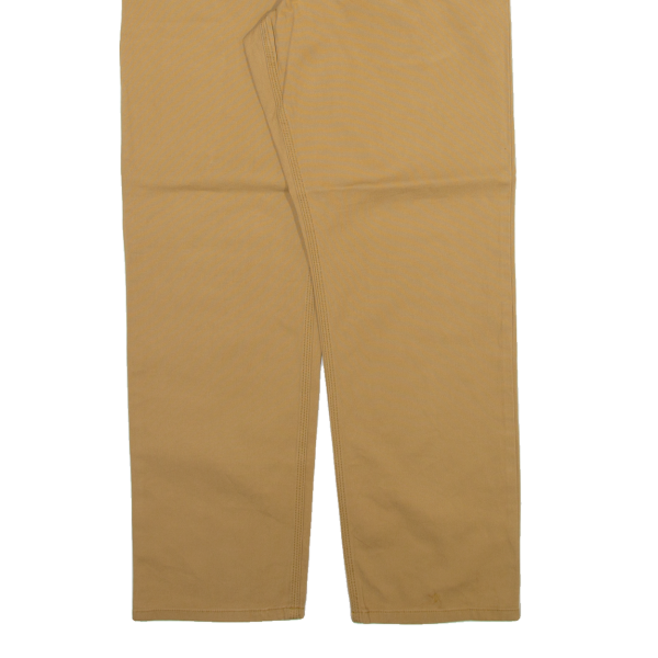 CARHARTT Mens Trousers Beige Relaxed Straight W33 L30 Discount