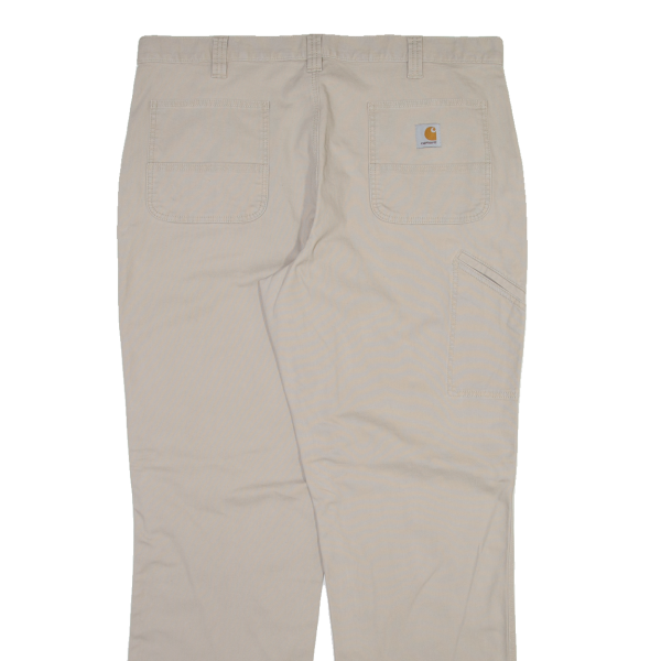 CARHARTT Mens Trousers Beige Relaxed Straight W40 L34 For Discount