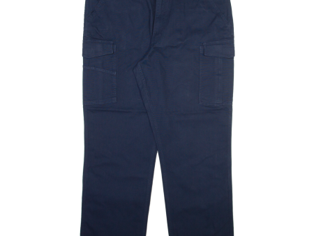 CARHARTT Cargo Mens Trousers Blue Relaxed Straight W42 L32 Online now