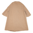 Short-Sleeve Womens Overcoat Coat Beige Knit M Fashion