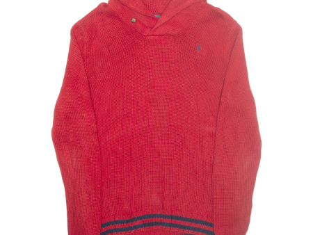 POLO RALPH LAUREN 18-20 Womens Jumper Red Tight Knit XL Cheap