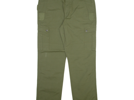 CARHARTT Carpenter Workwear Mens Trousers Green Relaxed Straight W38 L32 Online now