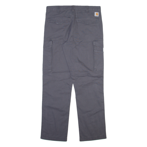 CARHARTT Cargo Mens Trousers Grey Relaxed Straight W33 L32 Online