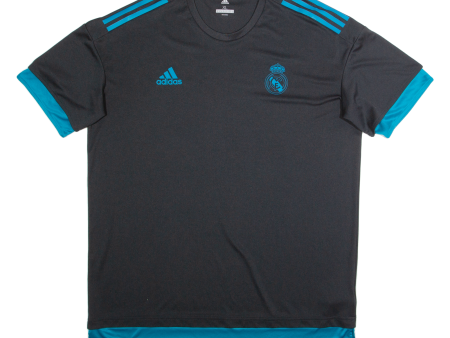 ADIDAS Real Madrid Mens Football Shirt Jersey Black XL Online Hot Sale