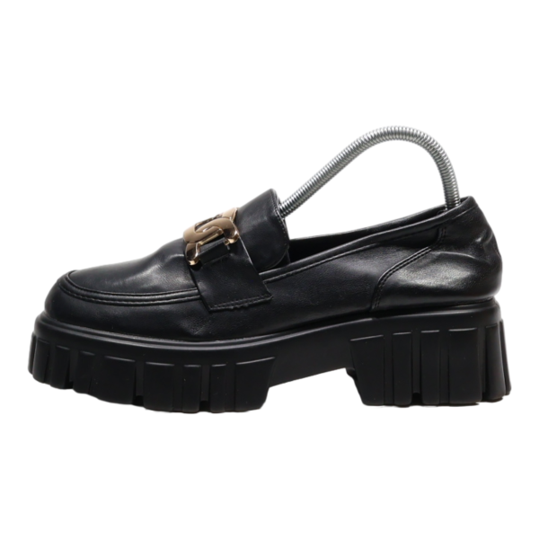 AZALEA WANG Loafers Platform Shoes Black Synthetic Womens UK 8 Sale