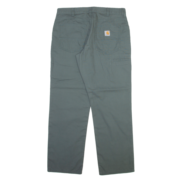 CARHARTT Mens Trousers Green Relaxed Straight W34 L30 Cheap