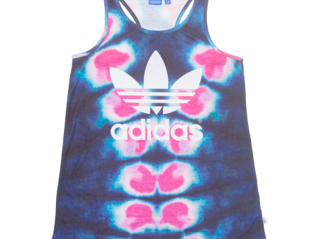 ADIDAS Womens Vest Blue Sleeveless UK 10 Online Hot Sale