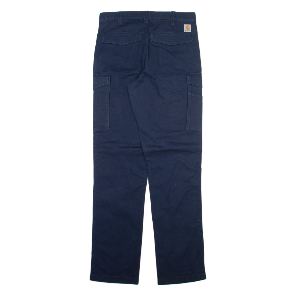 CARHARTT Cargo Mens Trousers Blue Relaxed Straight W32 L36 Sale