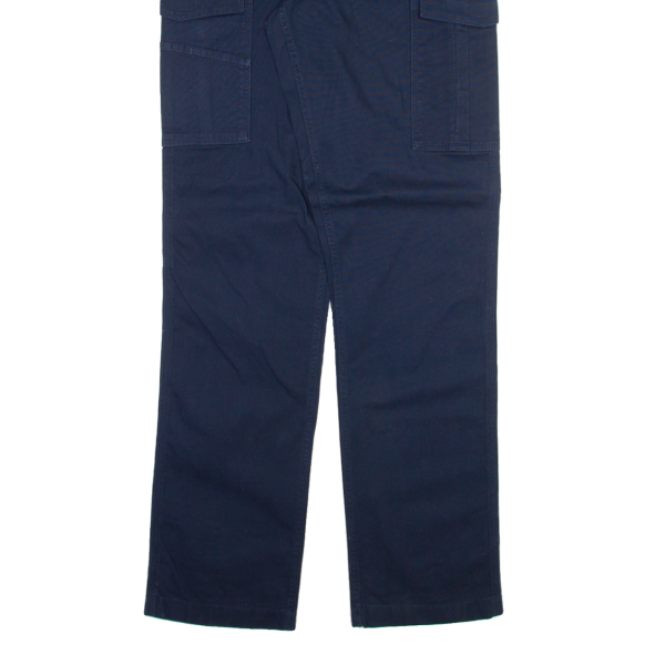 CARHARTT Cargo Mens Trousers Blue Relaxed Straight W32 L36 Sale