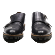 BALLY Monk Shoes Black Leather Mens UK 8.5 For Sale