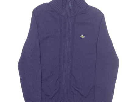 LACOSTE Mens Jumper Blue Tight Knit XS Online