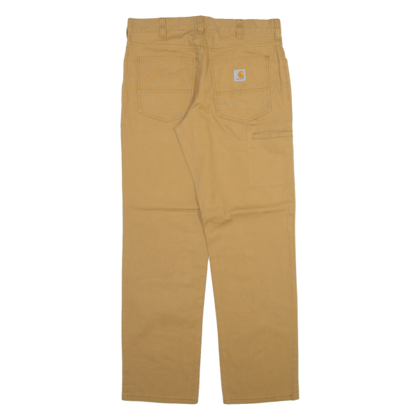 CARHARTT Mens Trousers Beige Relaxed Straight W33 L32 For Cheap