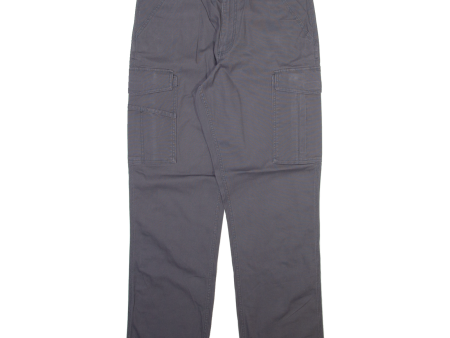 CARHARTT Cargo Mens Trousers Grey Relaxed Straight W34 L30 Online now