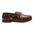 BIG TRAMP Boat Shoes Brown Leather Mens UK 7.5 Online Sale