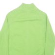 LACOSTE Womens Jumper Green Tight Knit XS on Sale