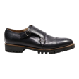 BALLY Monk Shoes Black Leather Mens UK 8.5 For Sale