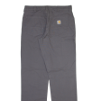 CARHARTT Mens Trousers Grey Relaxed Straight W34 L36 Hot on Sale