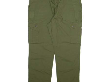 CARHARTT Carpenter Workwear Mens Trousers Green Relaxed Straight W42 L30 Sale