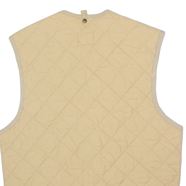 LEVI S Womens Quilted Gilet Beige 90s Diamond M Discount