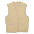 LEVI S Womens Quilted Gilet Beige 90s Diamond M Discount