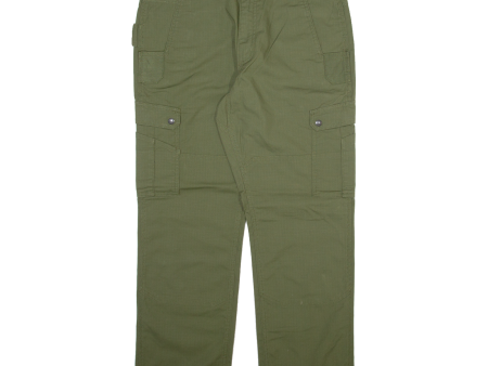 CARHARTT Carpenter Workwear Mens Trousers Green Relaxed Straight W36 L30 For Sale