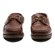 BIG TRAMP Boat Shoes Brown Leather Mens UK 7.5 Online Sale