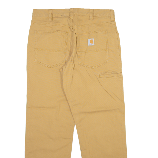 CARHARTT Mens Trousers Beige Relaxed Straight W32 L30 Fashion