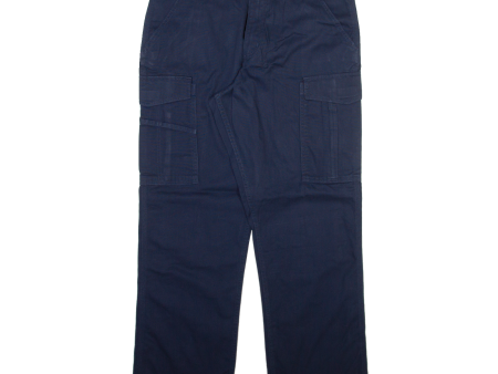 CARHARTT Cargo Mens Trousers Blue Relaxed Straight W34 L30 Cheap