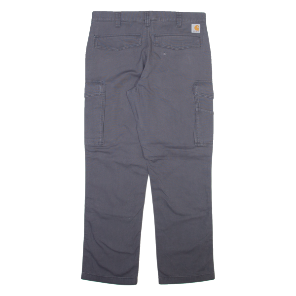 CARHARTT Cargo Mens Trousers Grey Relaxed Straight W33 L30 Cheap