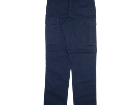 CARHARTT Cargo Mens Trousers Blue Relaxed Straight W32 L36 Sale