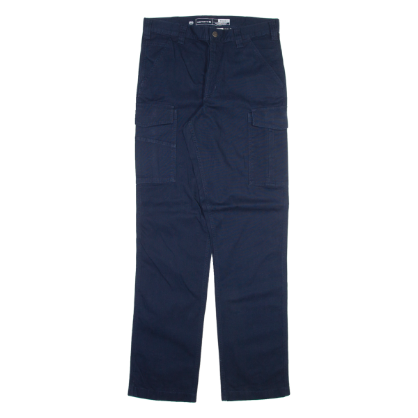 CARHARTT Cargo Mens Trousers Blue Relaxed Straight W32 L36 Sale