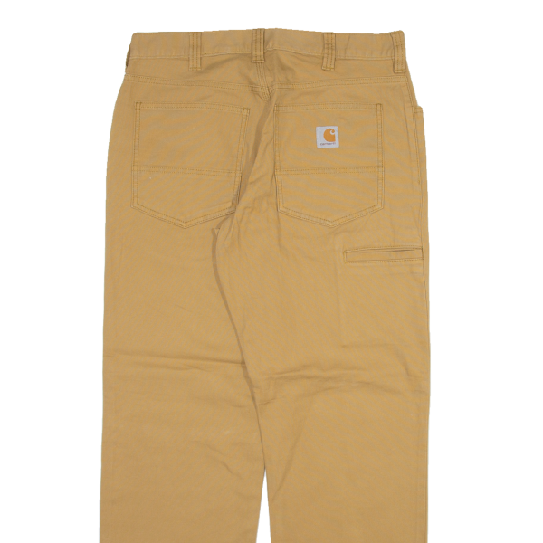 CARHARTT Mens Trousers Beige Relaxed Straight W33 L30 Discount