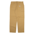 CARHARTT Mens Trousers Beige Relaxed Straight W33 L30 Discount