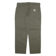 CARHARTT Mens Trousers Green Relaxed Straight W36 L30 Supply