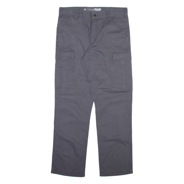 CARHARTT Cargo Mens Trousers Grey Relaxed Straight W33 L32 Online