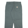 CARHARTT Mens Trousers Green Relaxed Straight W34 L30 Cheap